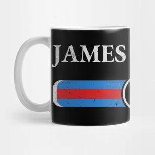 Graphic James Name Vintage Birthday Retro Gift Mug